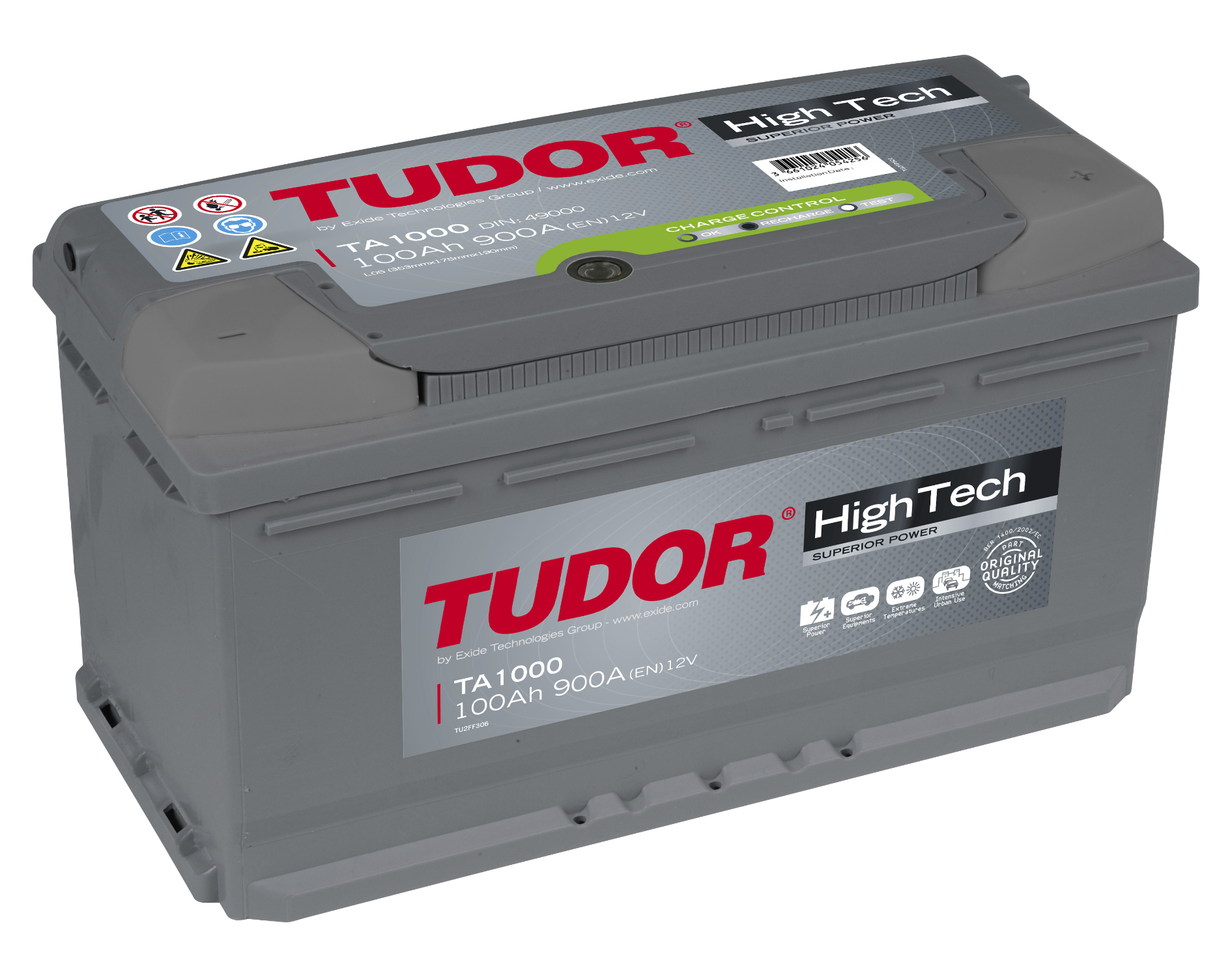 Tudor High Tech Batterier Marin Och Start