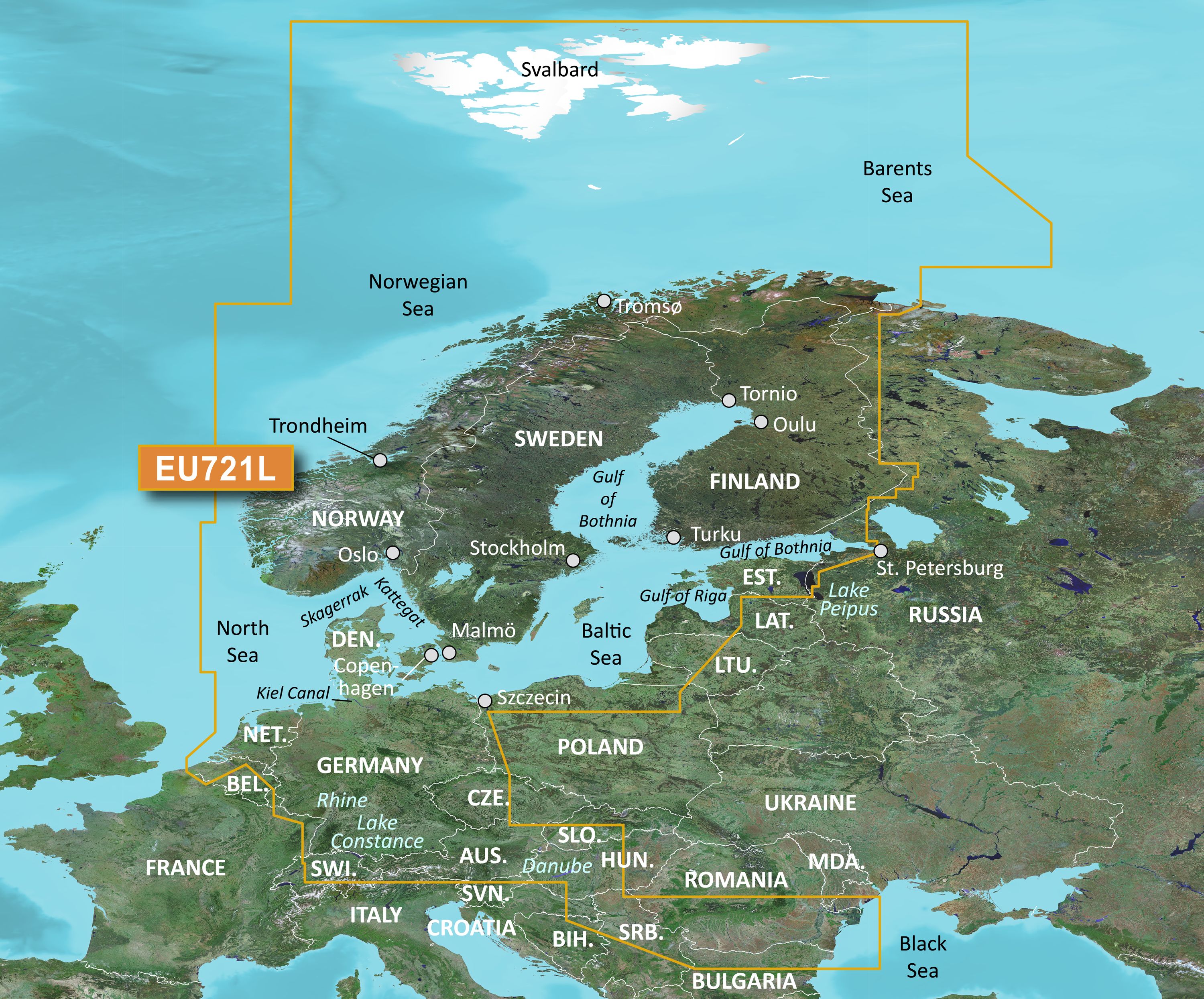 Garmin Bluechart G3 VEU721L Northern Europe