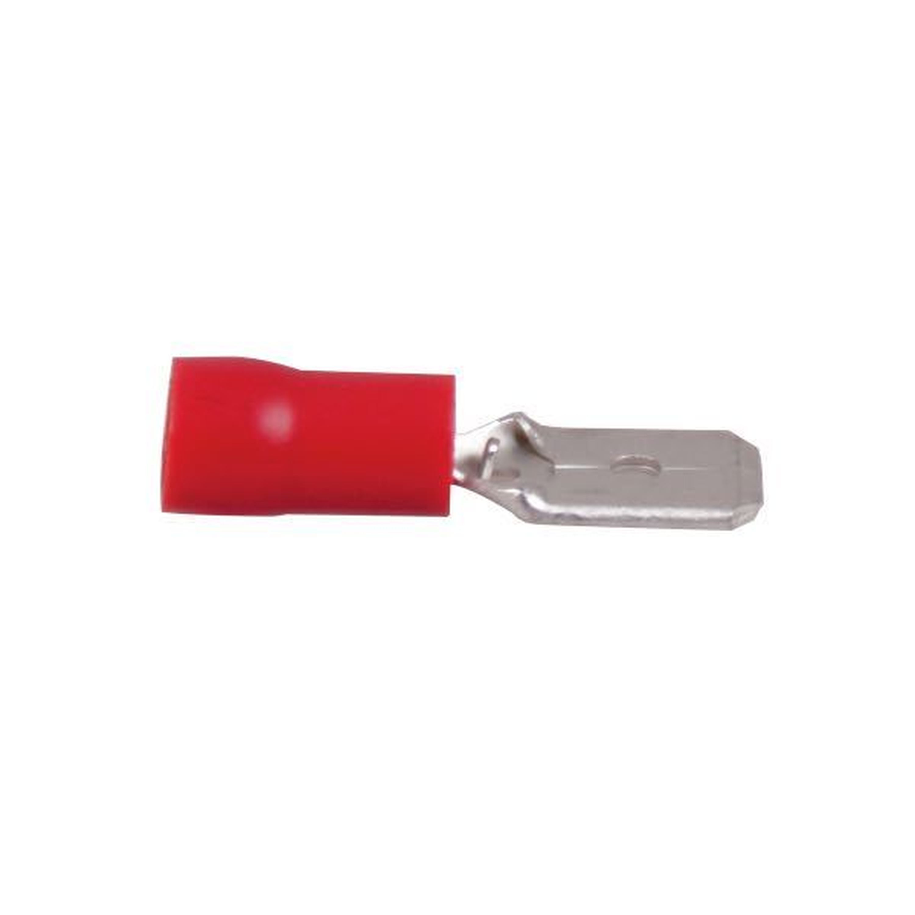 Fladstik Han Rød 6,4x0.8mm 10 stk.