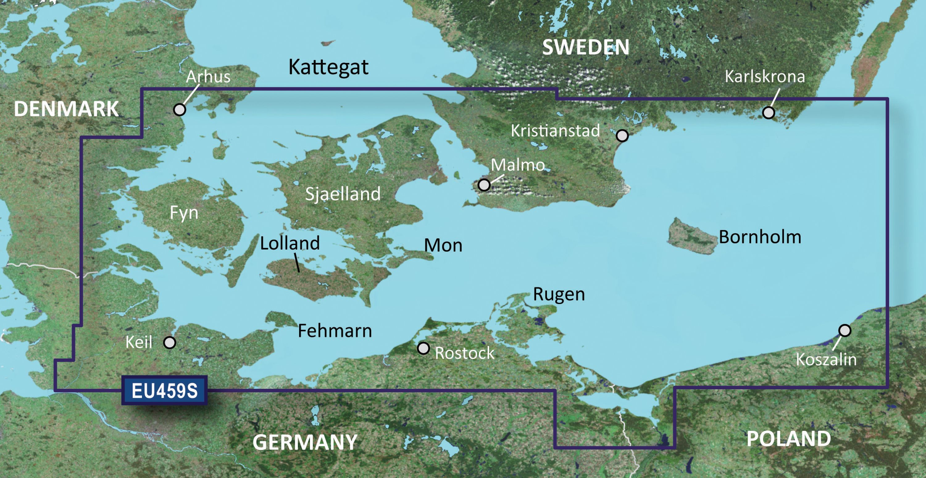 Garmin Bluechart G3 VEU459s Aarhus-Kiel-Koszalin