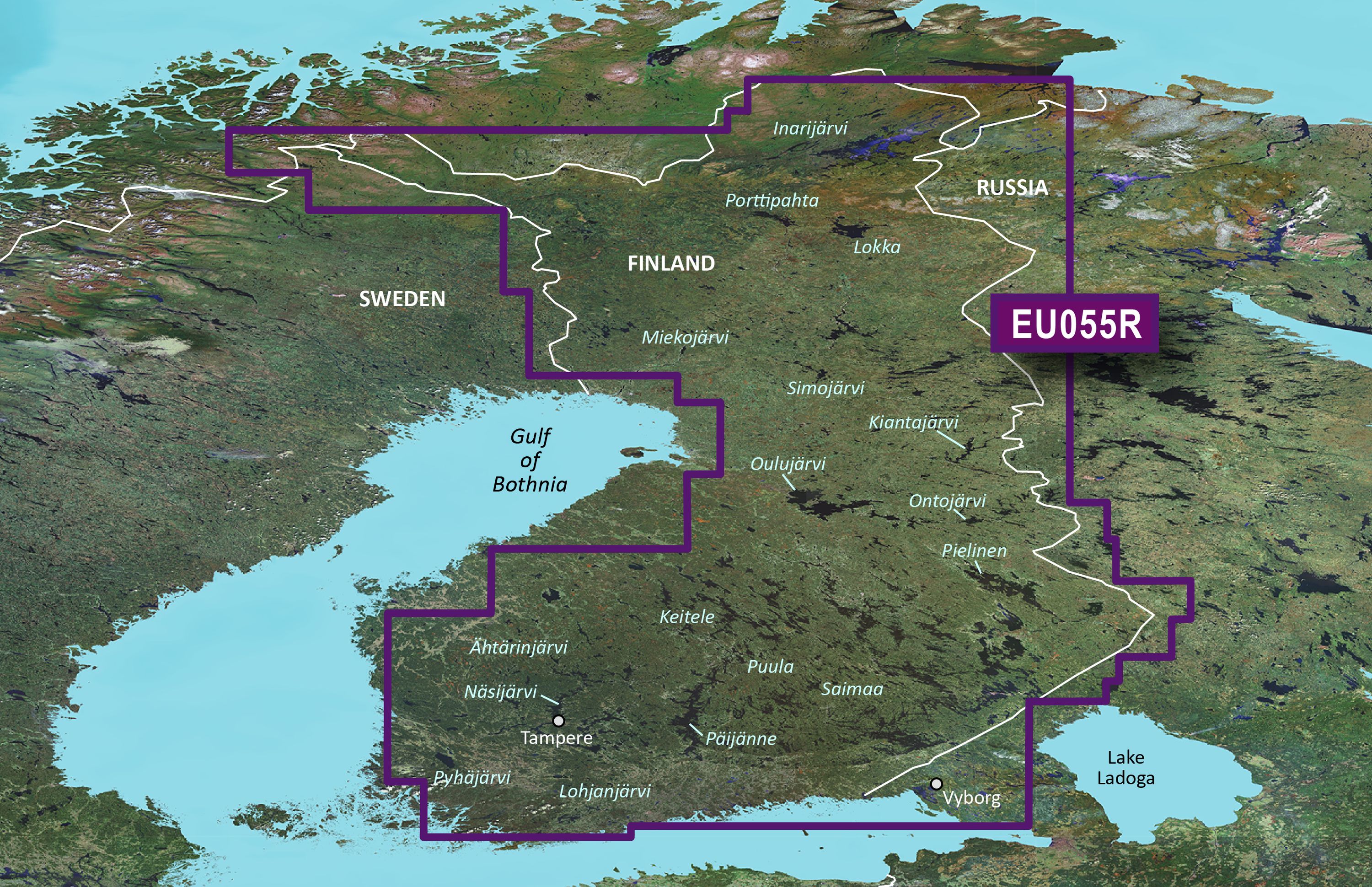 Garmin Bluechart G3 hxeu055r Finske Søer