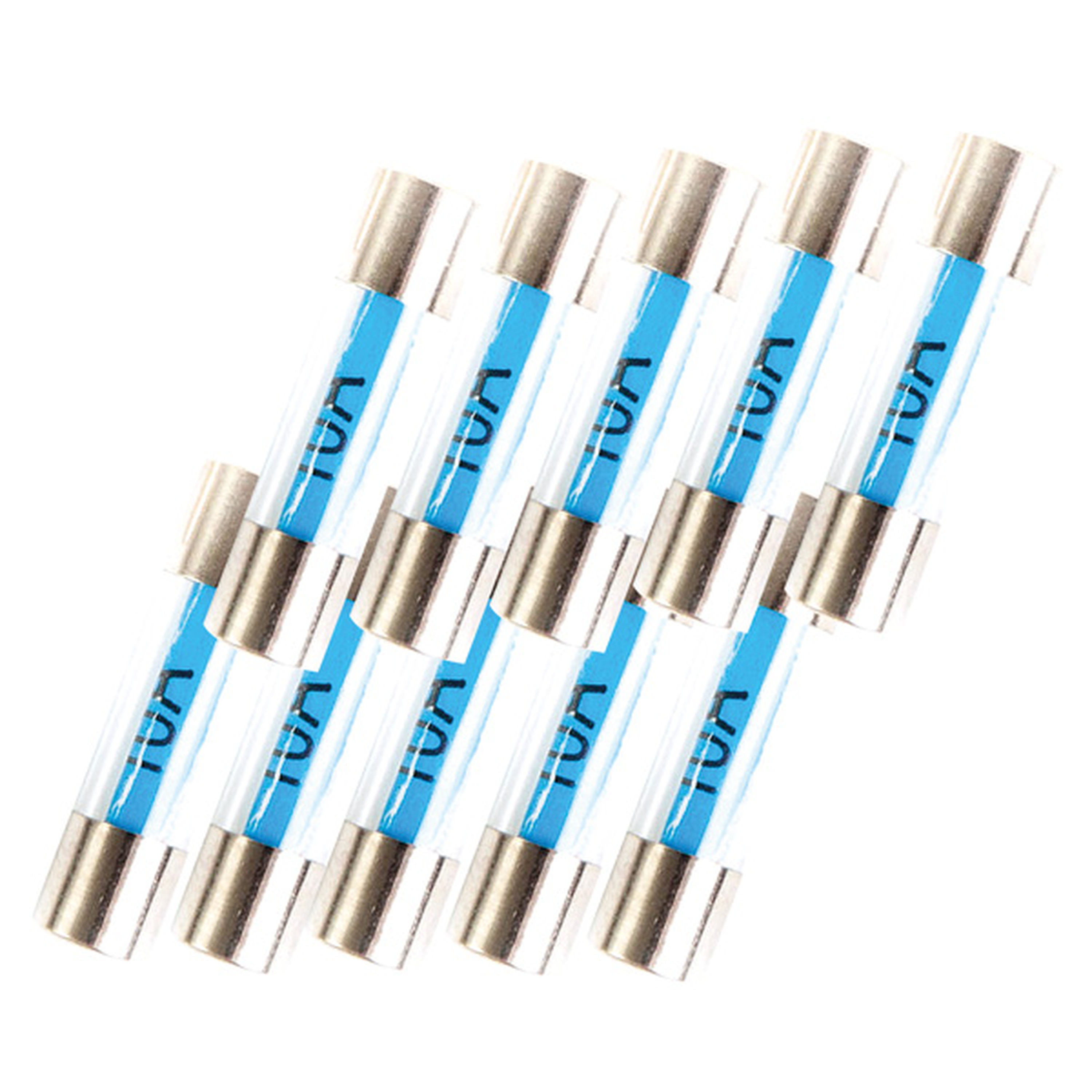 Glassikring 5 x 20mm 10 Amp 10 stk