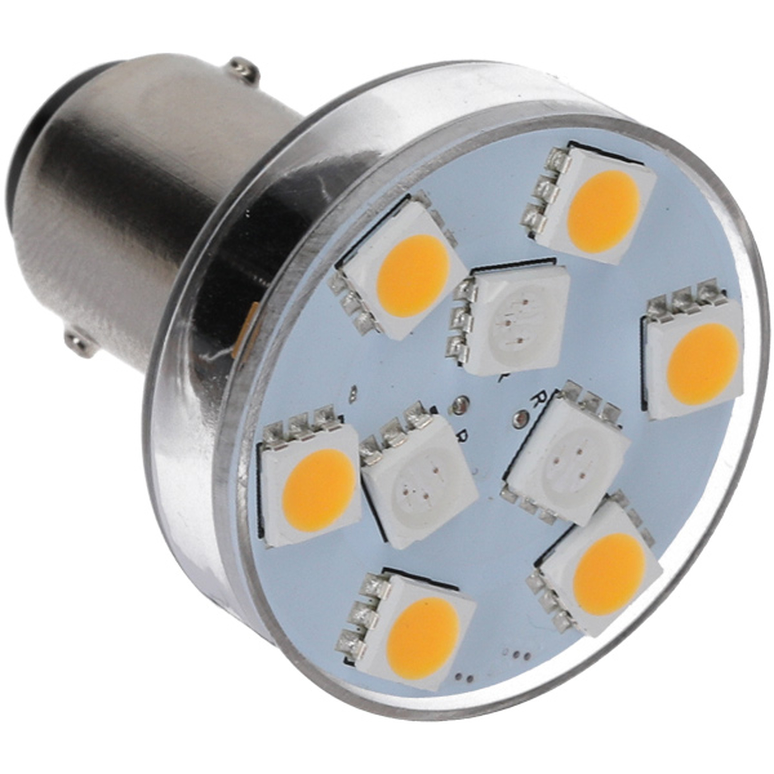 Nauticled hvid/rød ba15d/ba15 Ø32x38mm 10-35V 0,6/1,6W 5/10W