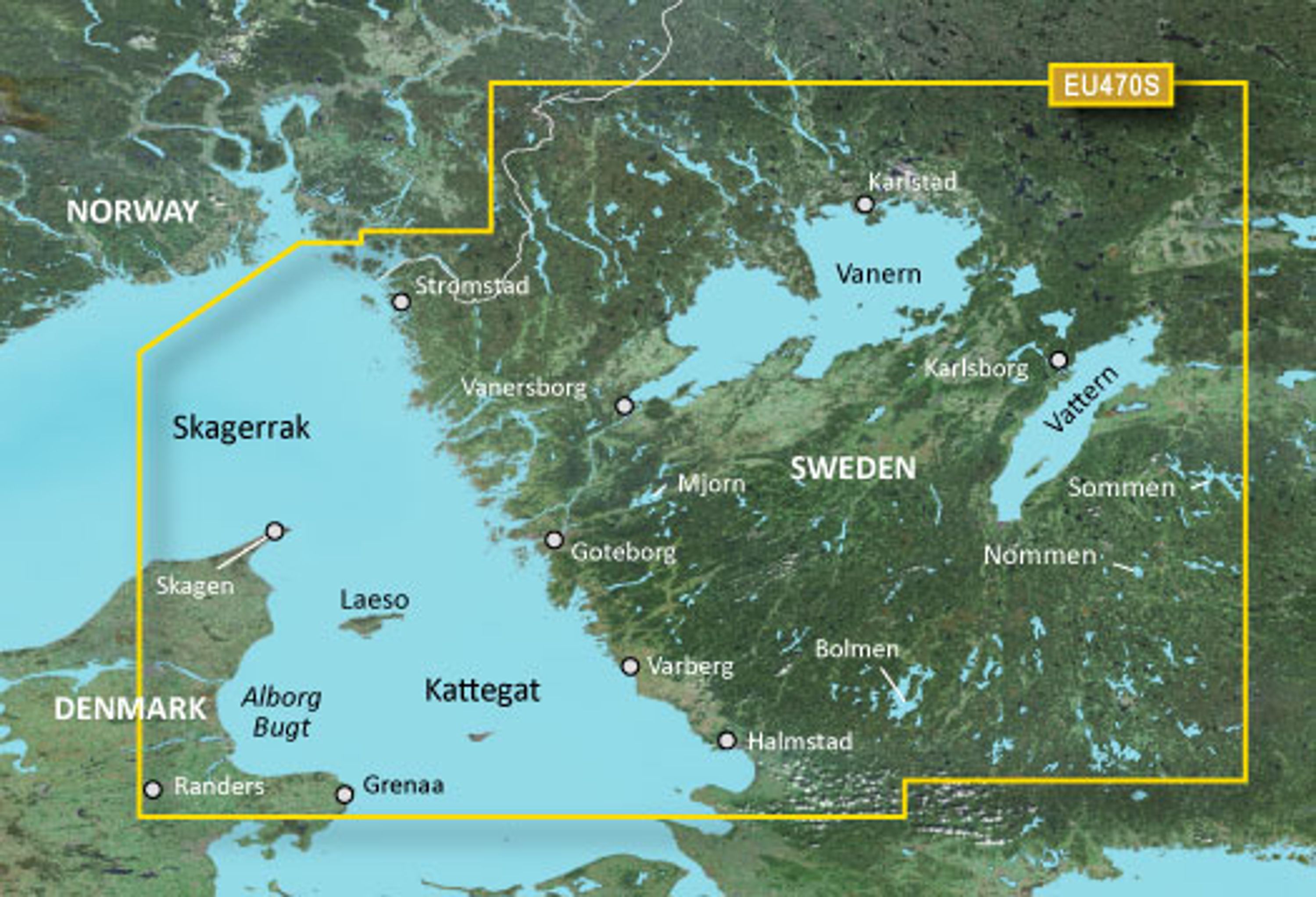 Garmin Bluechart G3 VEU470S Stromstad-Halmstad