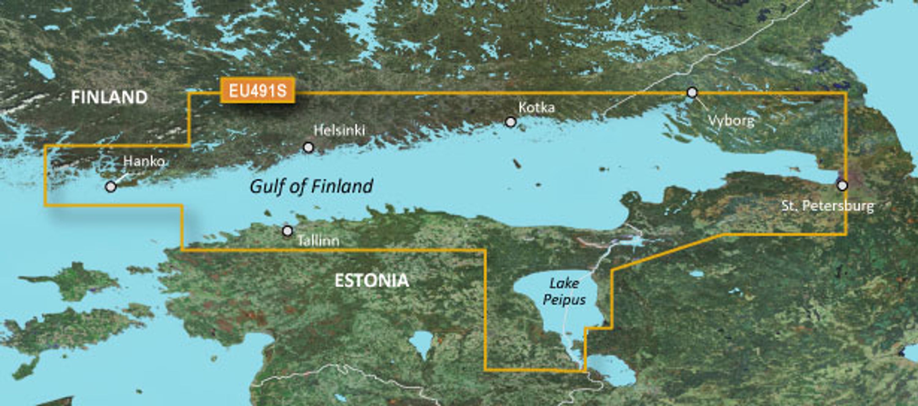 Garmin Bluechart G3 VEU491s Hanko-st. Petersburg-Tallinn