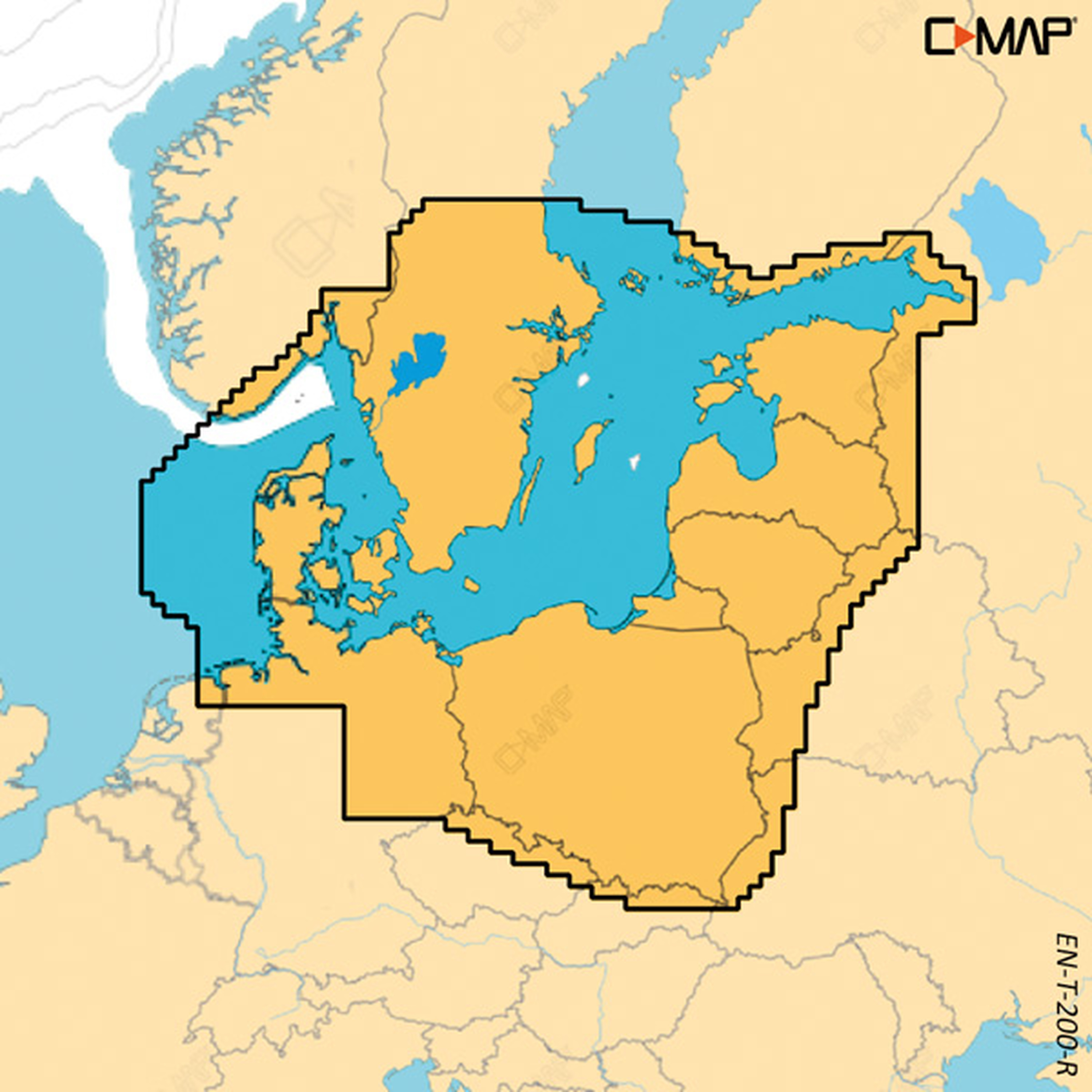 C-Map Reveal X, Skagerak, Katttegat kun ved køb af plotter