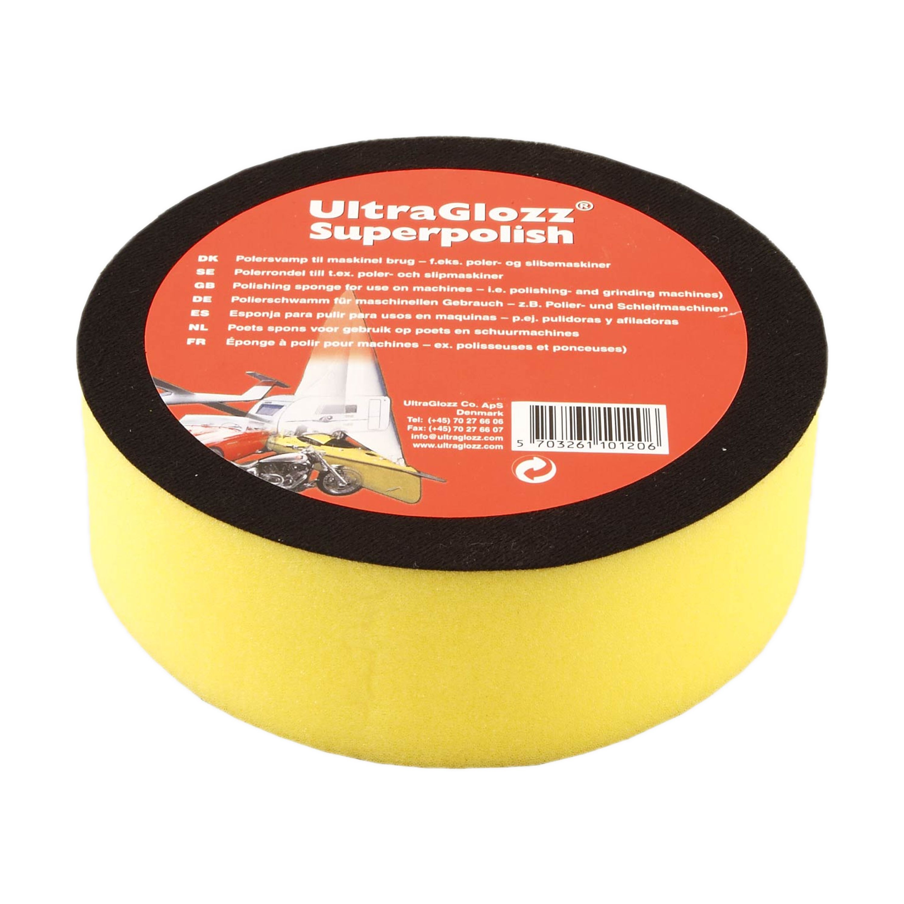 Ultraglozz Polersvamp 150x50mm