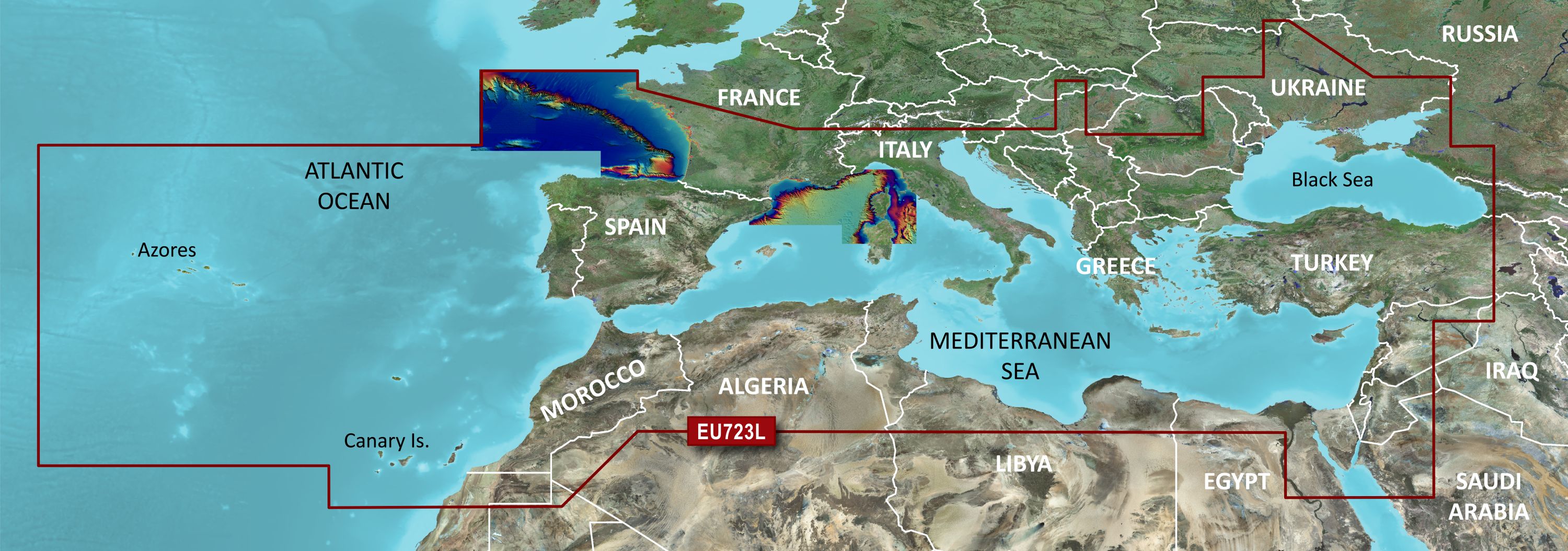 Garmin Bluechart G3 VEU723L Southern Europe
