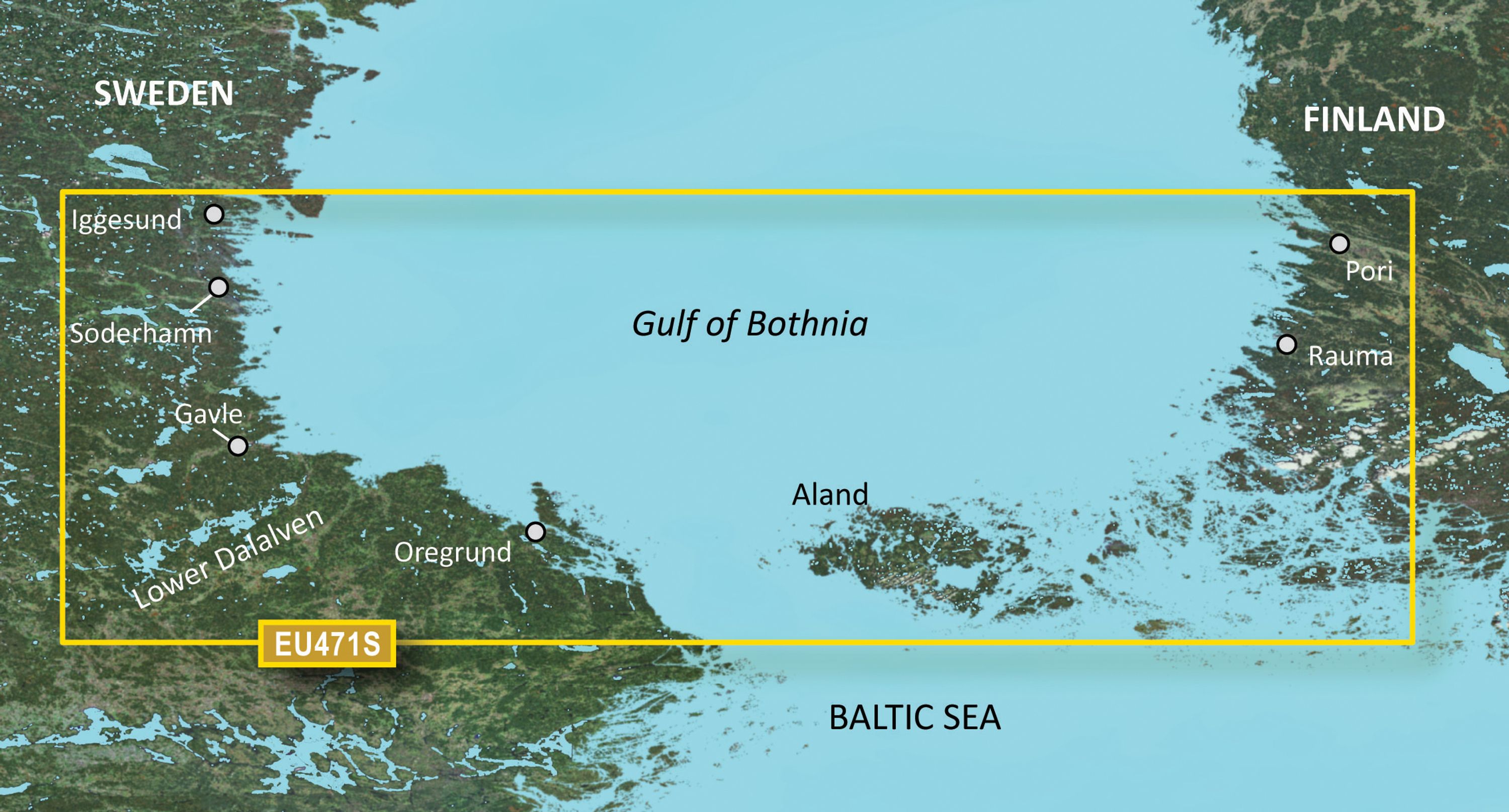 Garmin Bluechart G3 VEU471S Gulf of Bothnia, South