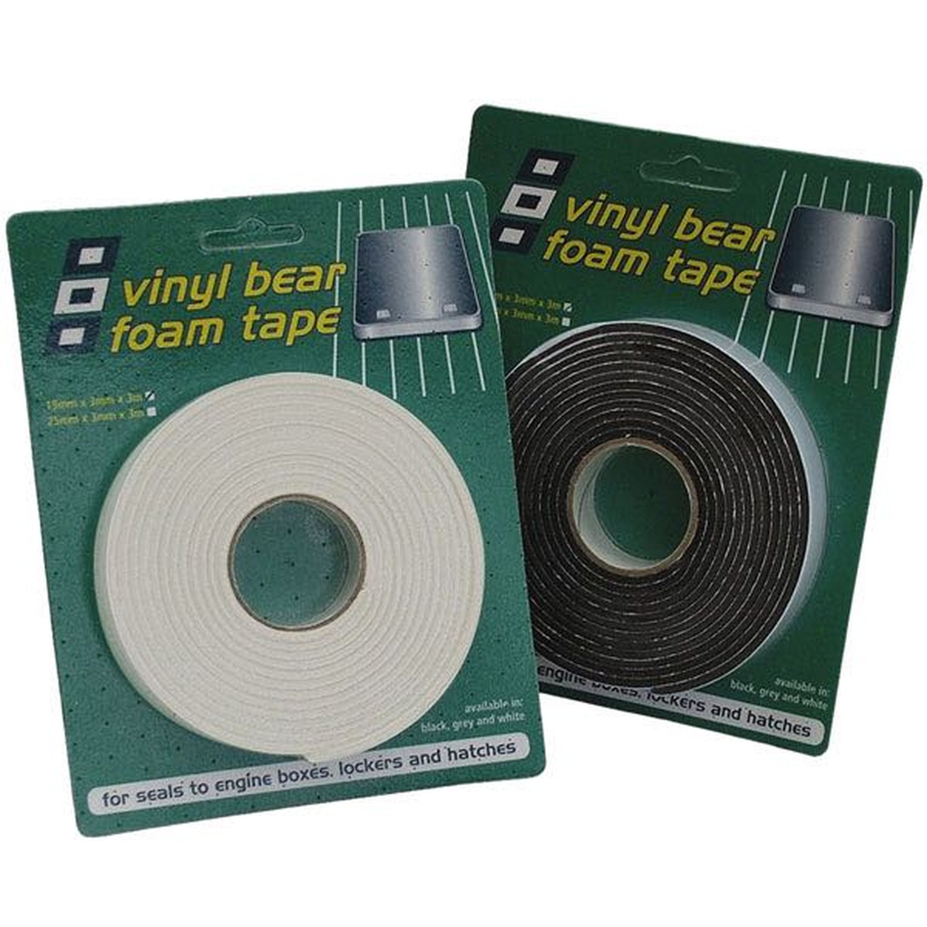 PSP Vinyl Foam tape m/klæb 19x6mm 3m Hvid