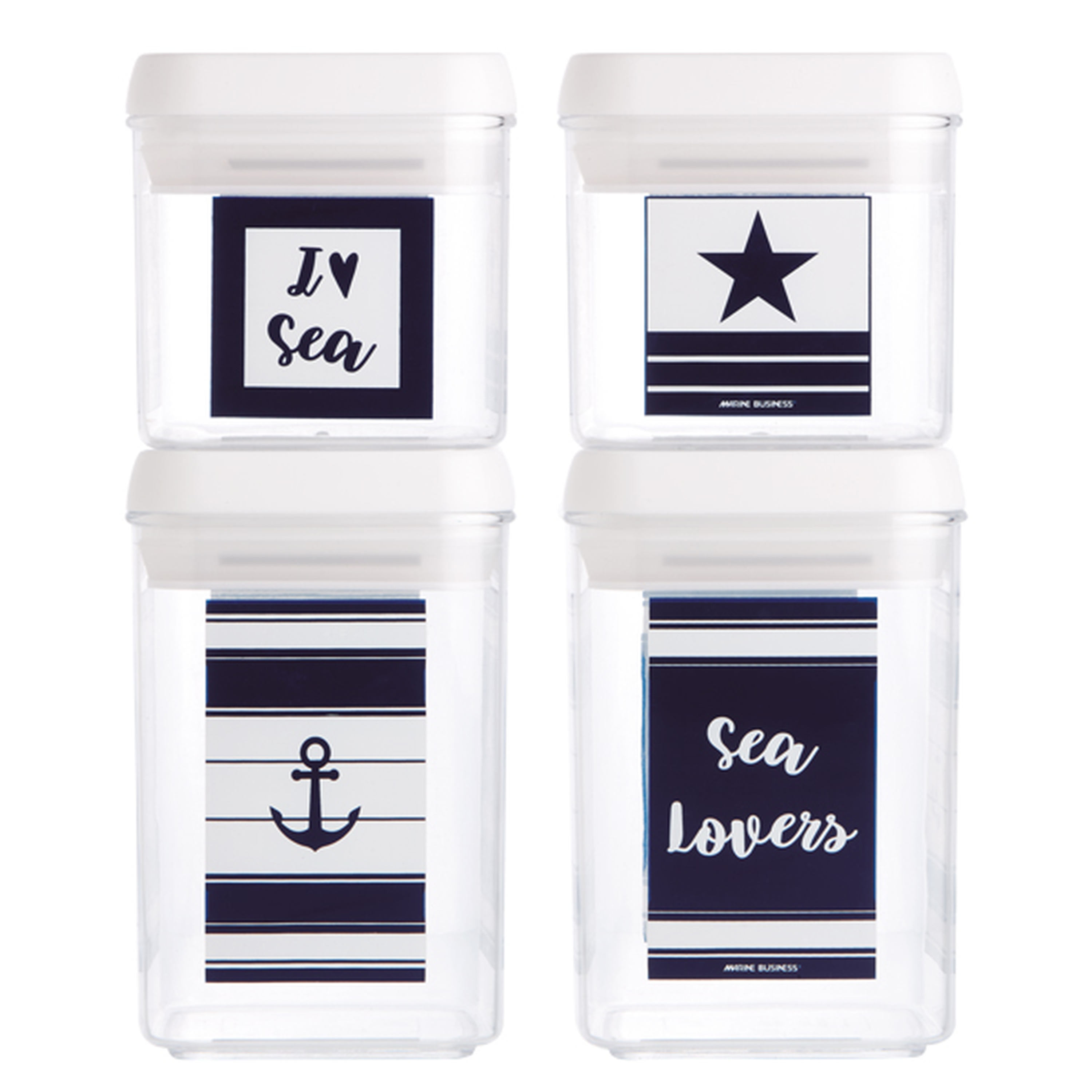 MB opbevaringsbøtter Sea lover 4 stk