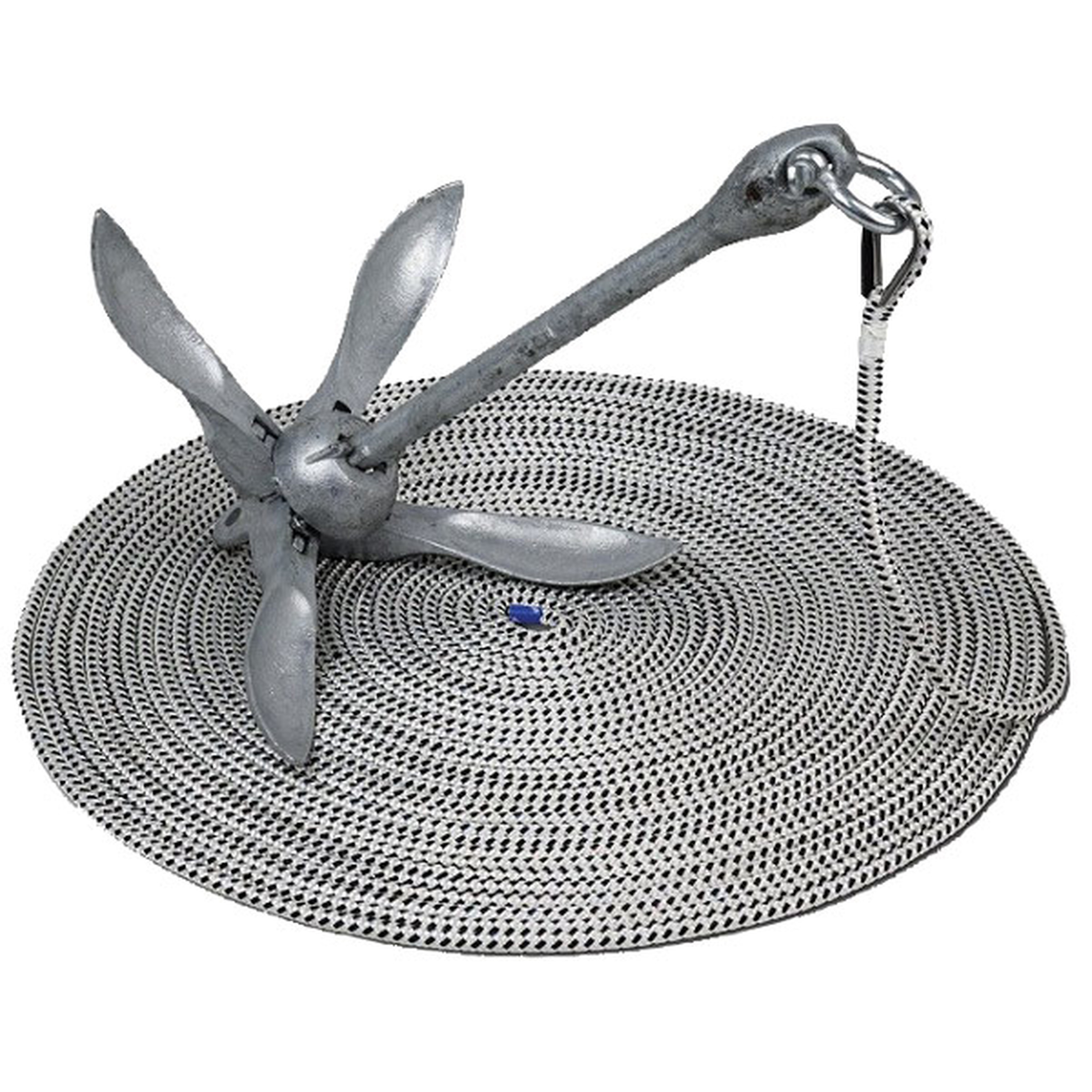 Ankersæt med Tov, Sammenklappeligt Galvaniseret 3,2kg