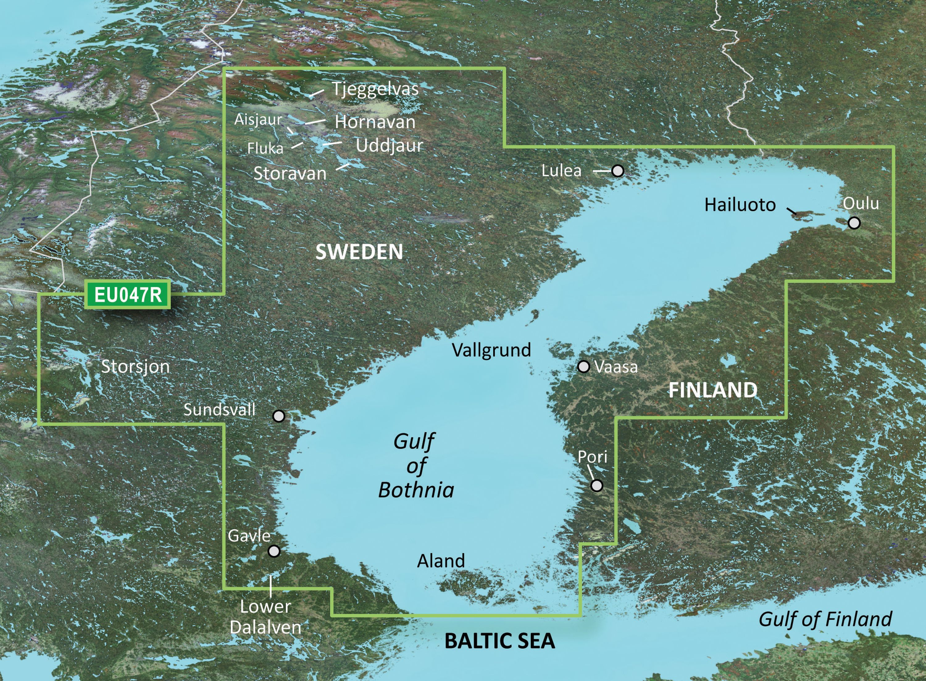 Garmin Bluechart G3 VEU047R Gulf of Bothnia-Kalix-Grisslehamn
