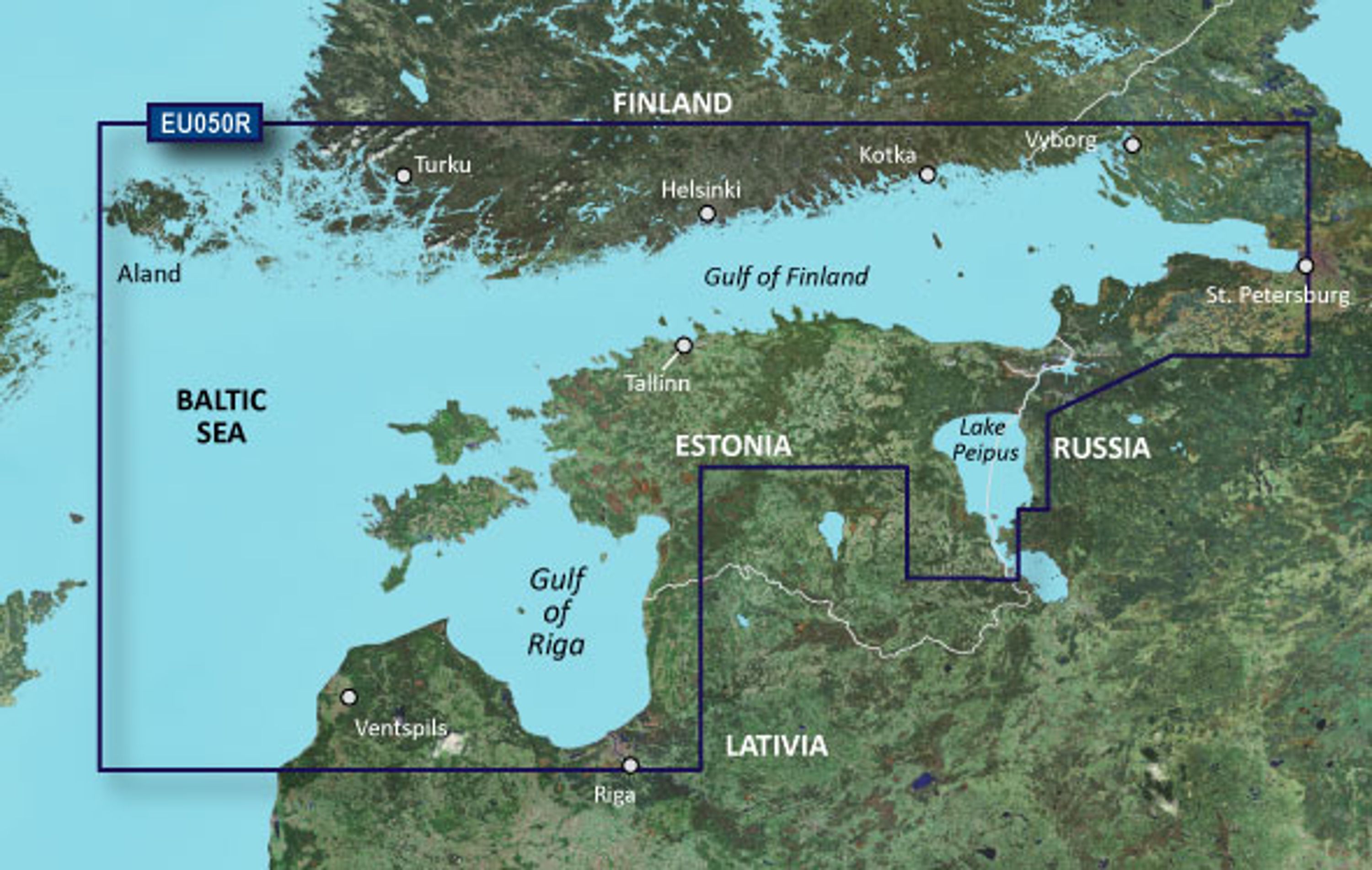 Garmin Bluechart G3 VEU050R Gulfs of Finland and Riga