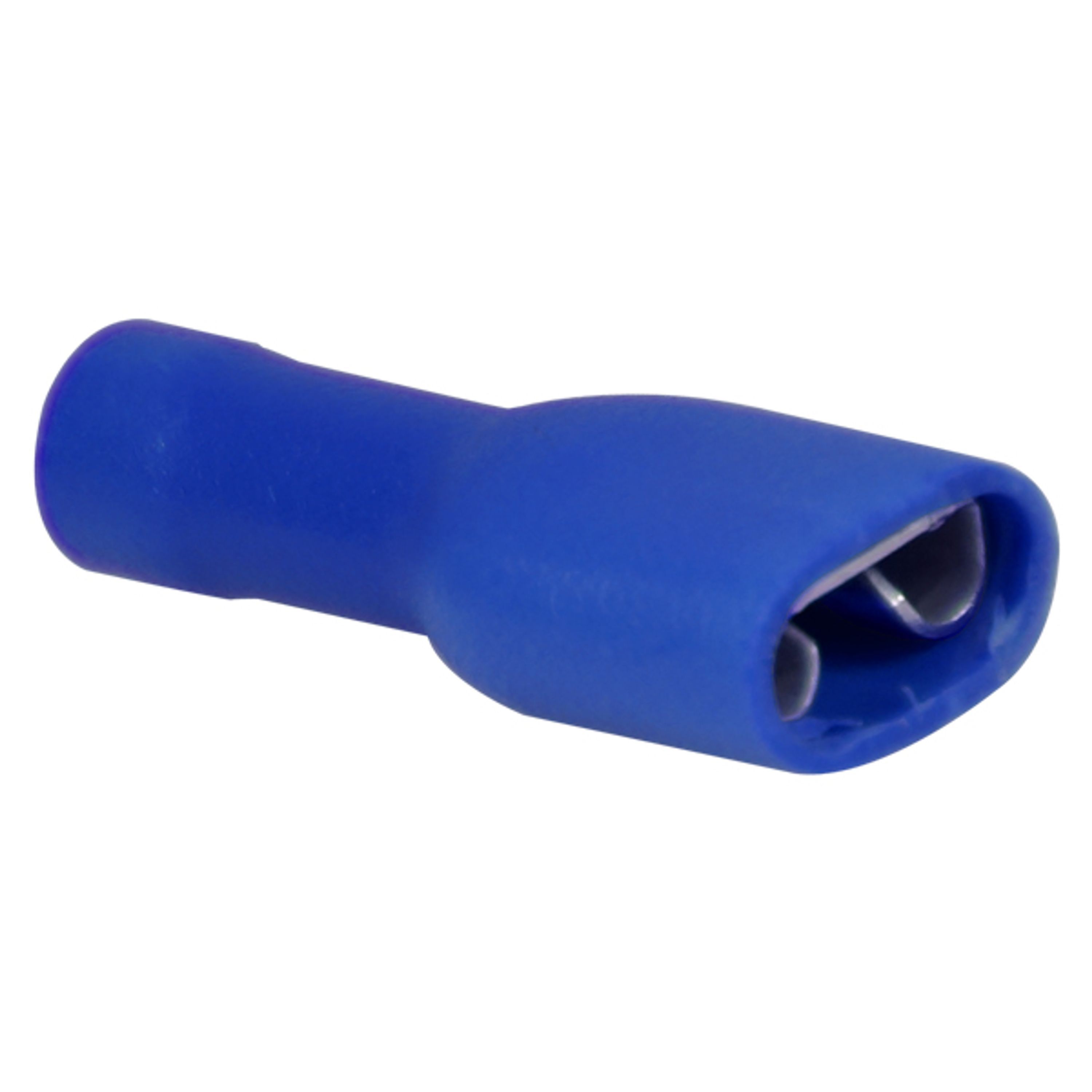 Fladstik Hun Isoleret Blå 6.4x0.8mm 10 stk.